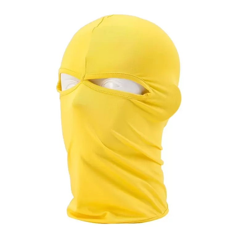 KINGOU Cycling Ski Winter Scarf Mask Outdoor Lycra Balaclava Full Face Mask Yellow